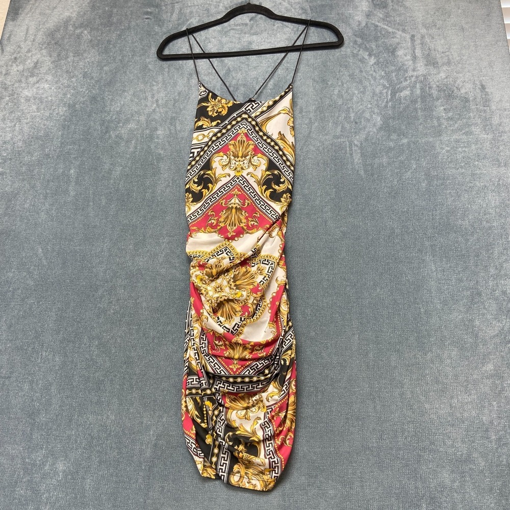 Guess Los Angeles Bodycon Dress Womens M Multicolor Sleeveless Party Cocktail